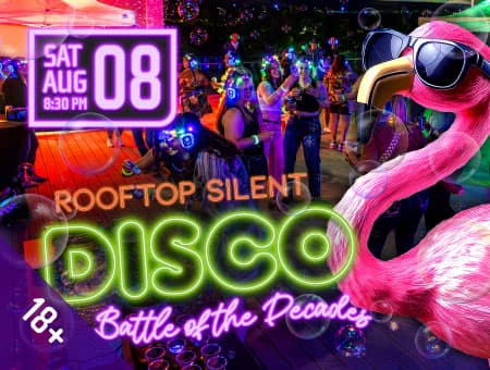 Rooftop Silent Disco: Pick Your Era